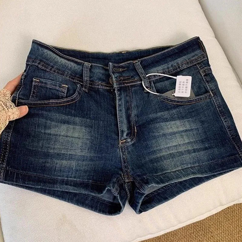 Low-waist Denim Shorts